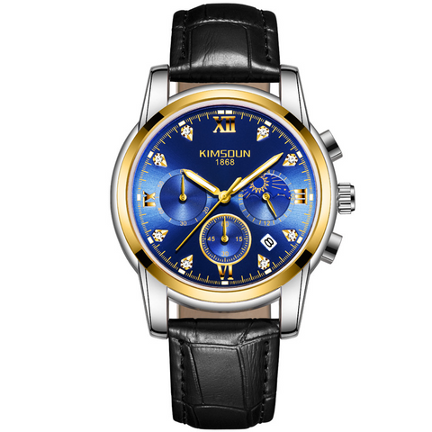 Carlophis K-1801B Caliber Ultra-Thin Chronograph Watch - Unisex