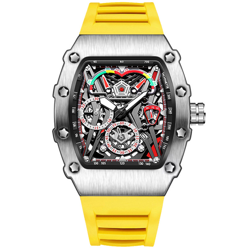 Carlophis K-2102B Velocity Men's Tonneau Watch - Sport & Vibrant Colors