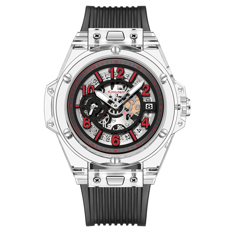 Carlophis Link Transparent Couples' Watch - His & Hers Ana-Digi Style