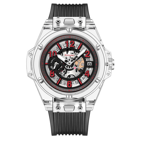 Carlophis Link Transparent Couples' Watch - His & Hers Ana-Digi Style