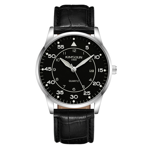 Carlophis K-1866B Bauhaus Ultra-Thin Watch - Unisex & Milanese Mesh