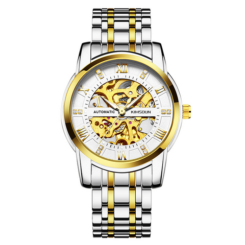 Carlophis K-1973A Navigator Automatic Watch - Unisex & 5-Link Bracelet