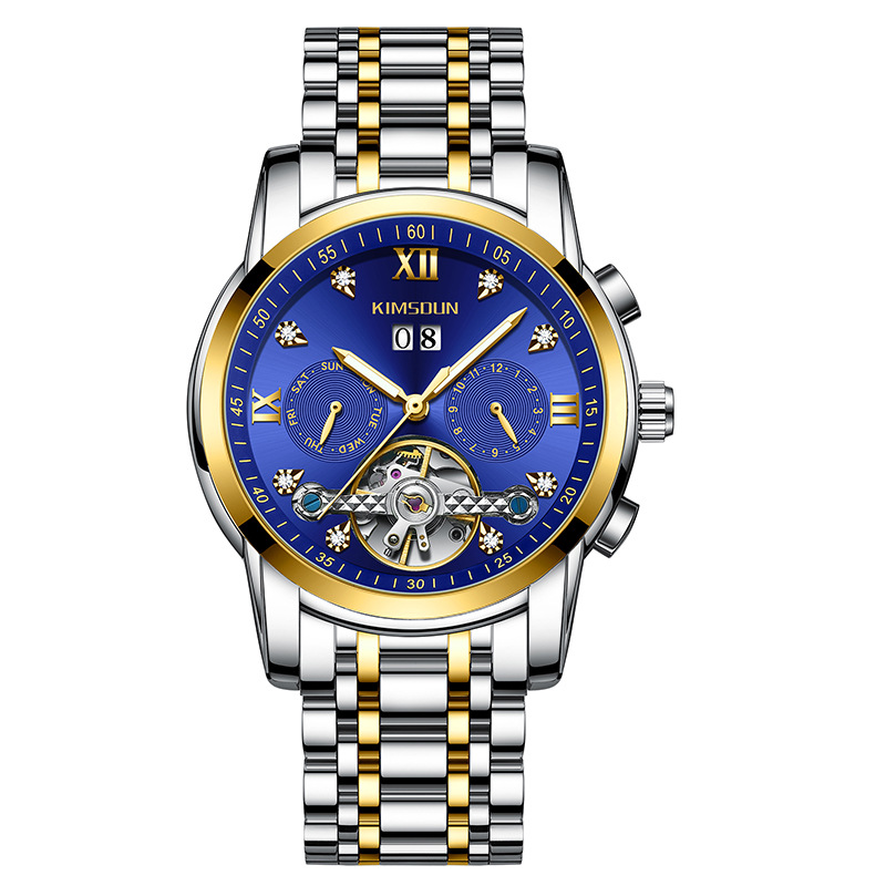 Carlophis Celestial Automatic Open-Heart Watch - Unisex & Calendar Dial
