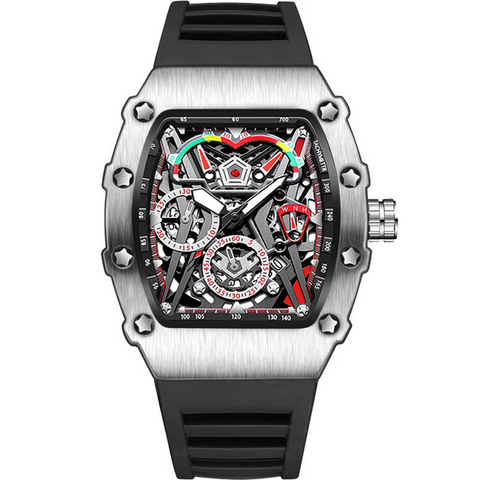 Carlophis K-2102B Velocity Men's Tonneau Watch - Sport & Vibrant Colors