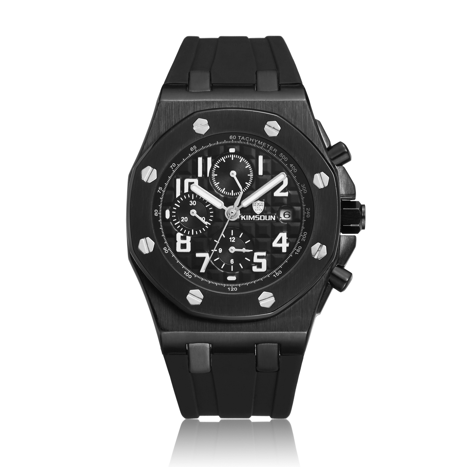 Carlophis K-1222A Signal Men's Automatic Watch - See-Through & Modern Style