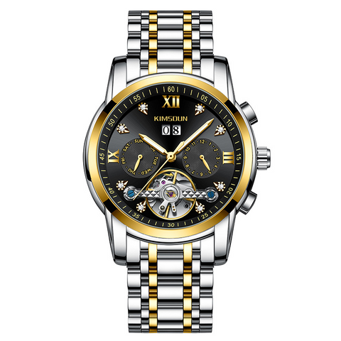 Carlophis Celestial Automatic Open-Heart Watch - Unisex & Calendar Dial