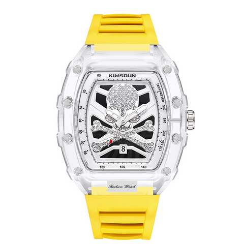 Carlophis K-2106B Lucid Transparent Watch - Unisex & Colorful Jelly Style