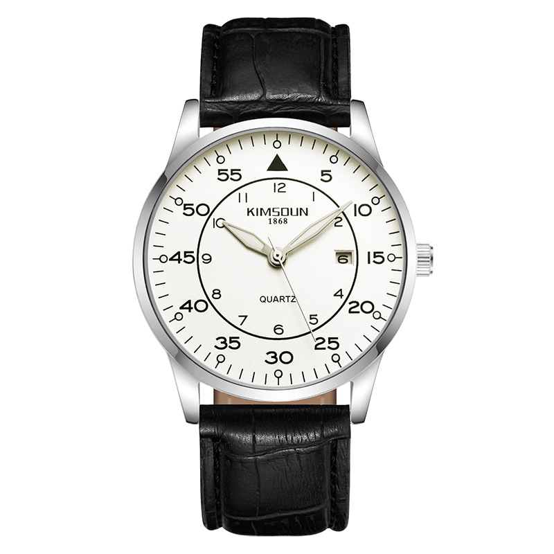 Carlophis K-1866B Bauhaus Ultra-Thin Watch - Unisex & Milanese Mesh