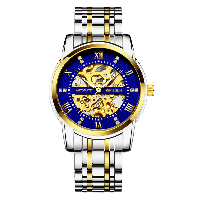 Carlophis K-1973A Navigator Automatic Watch - Unisex & 5-Link Bracelet