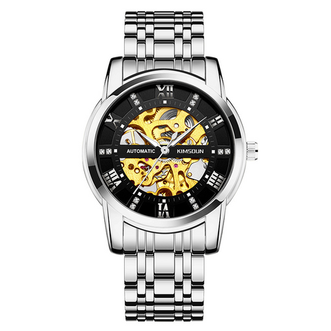 Carlophis K-1973A Navigator Automatic Watch - Unisex & 5-Link Bracelet