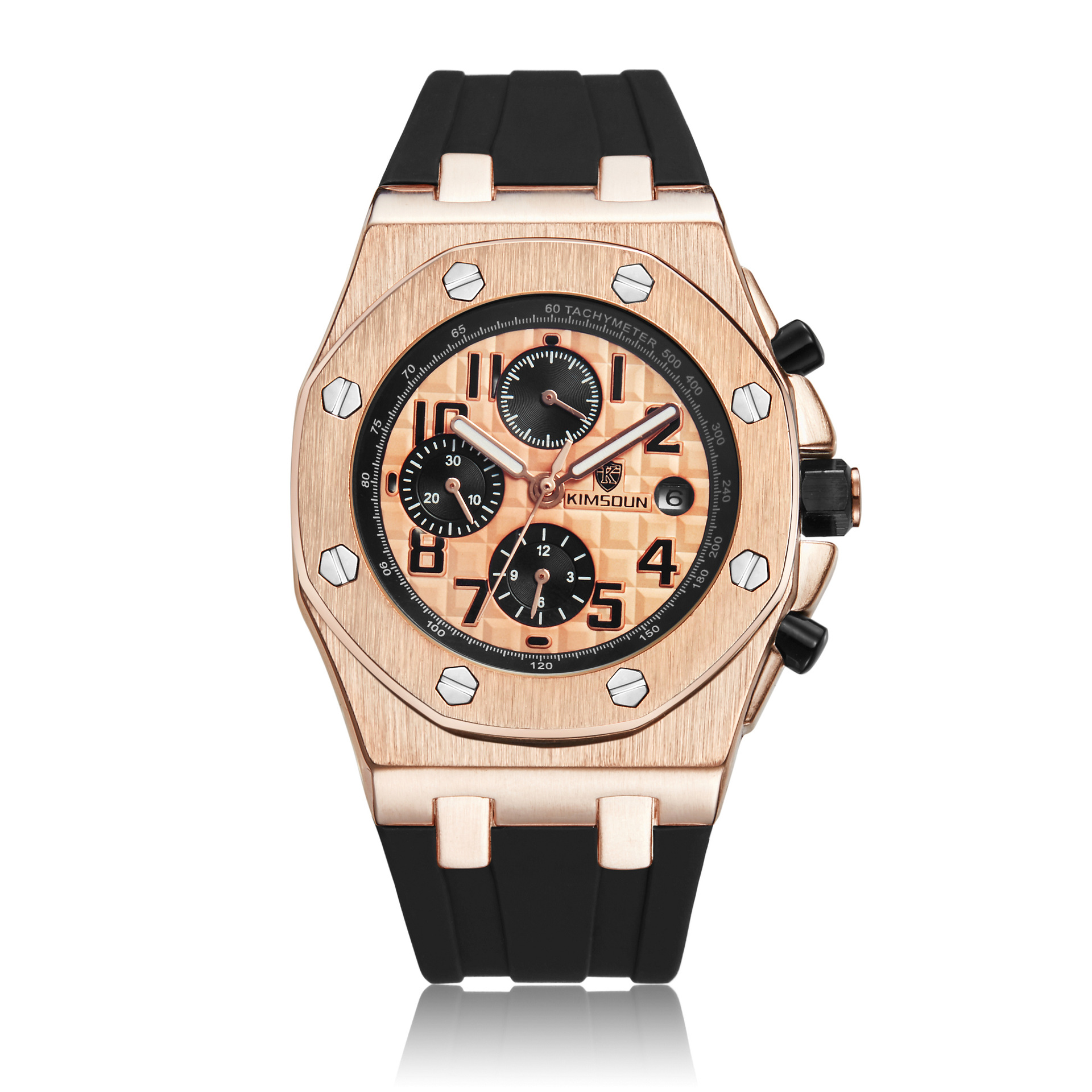 Carlophis K-1222A Signal Men's Automatic Watch - See-Through & Modern Style