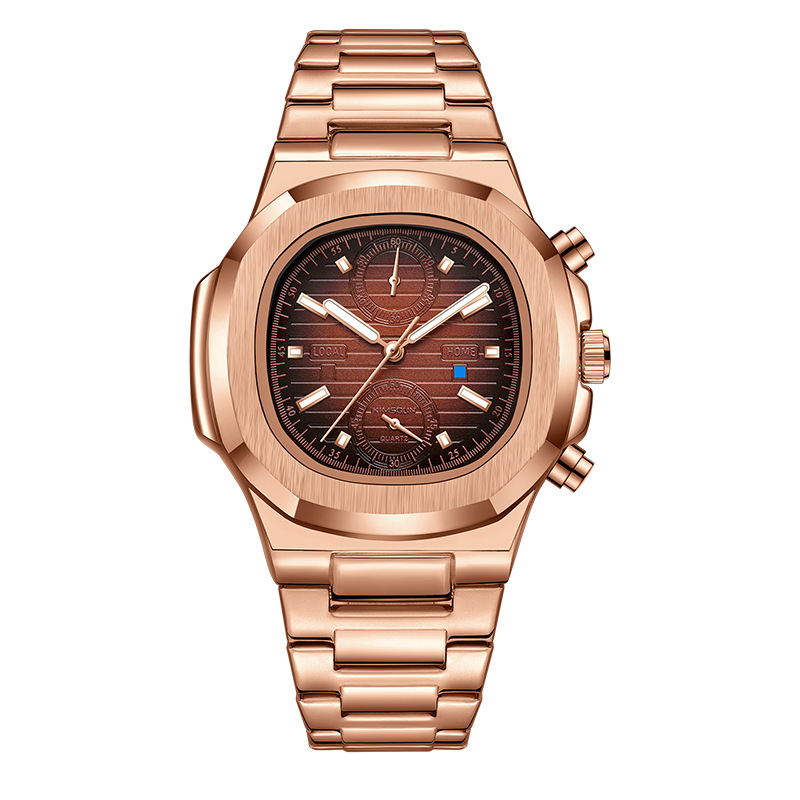 Carlophis K-918B Odyssey Chronograph Watch - Unisex & Porthole-Style