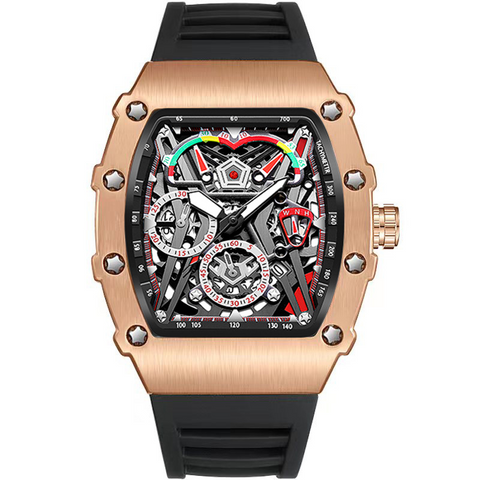 Carlophis K-2102B Velocity Men's Tonneau Watch - Sport & Vibrant Colors