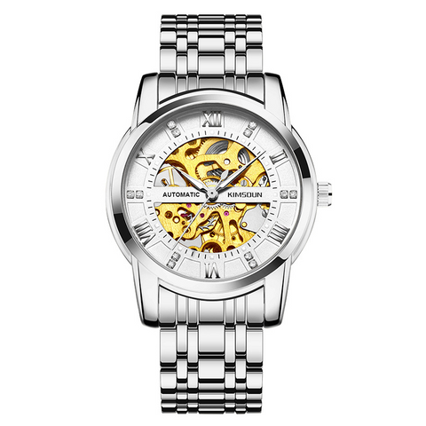 Carlophis K-1973A Navigator Automatic Watch - Unisex & 5-Link Bracelet