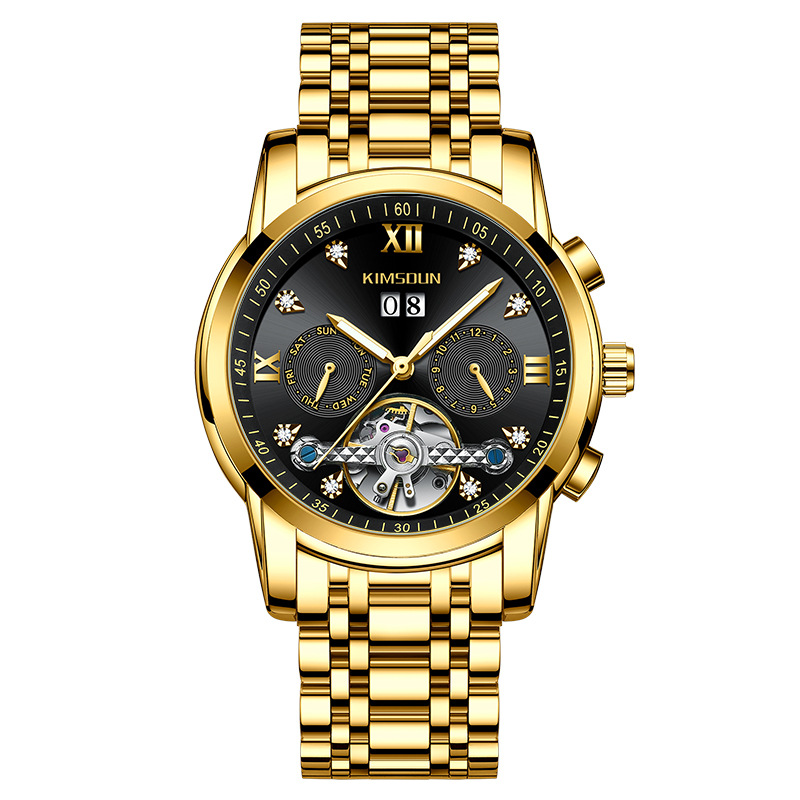 Carlophis Celestial Automatic Open-Heart Watch - Unisex & Calendar Dial