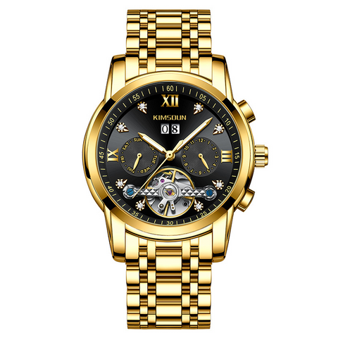 Carlophis Celestial Automatic Open-Heart Watch - Unisex & Calendar Dial