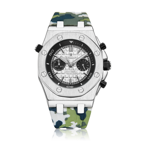Carlophis K-1223B Chroma Men's Sport Watch - Bold Color & Camo Series