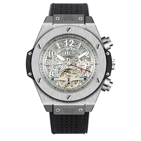 Carlophis K-718D Titan Men's Automatic Watch - 47mm & See-Through Case