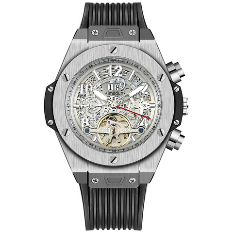 Carlophis K-718D Titan Men's Automatic Watch - 47mm & See-Through Case