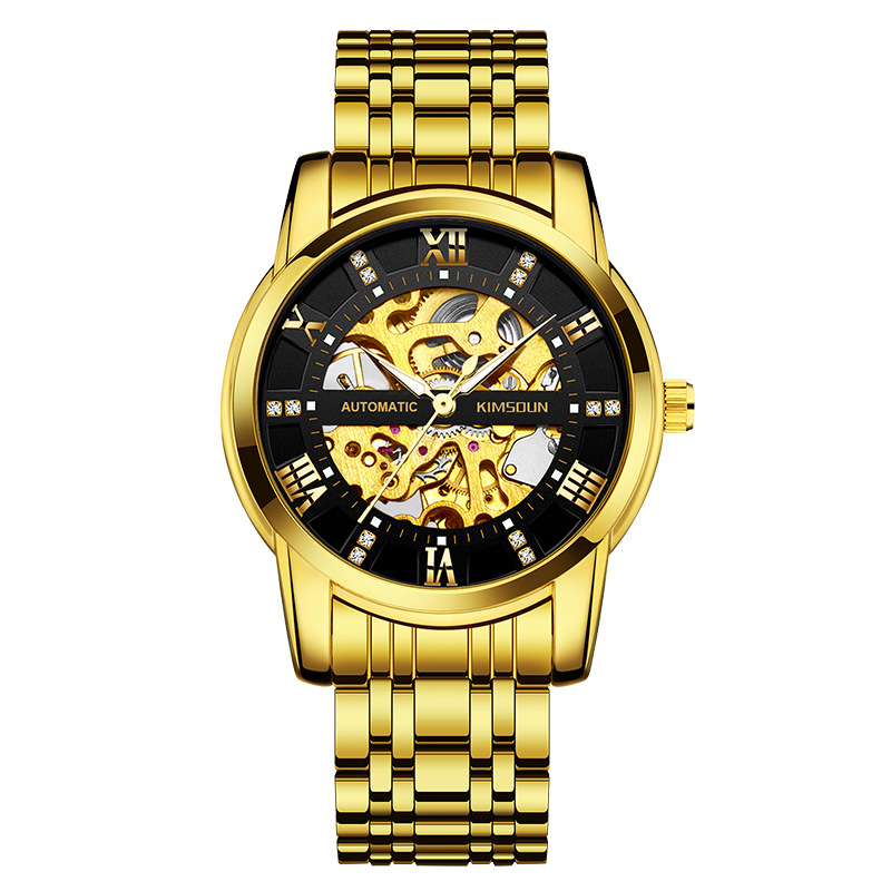 Carlophis K-1973A Navigator Automatic Watch - Unisex & 5-Link Bracelet
