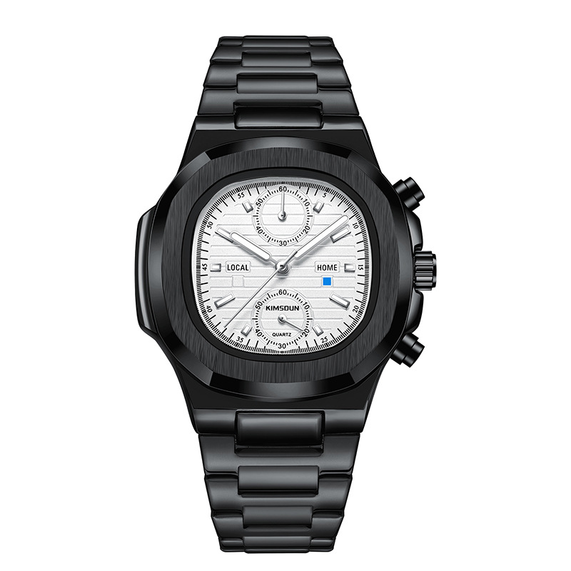 Carlophis K-918B Odyssey Chronograph Watch - Unisex & Porthole-Style