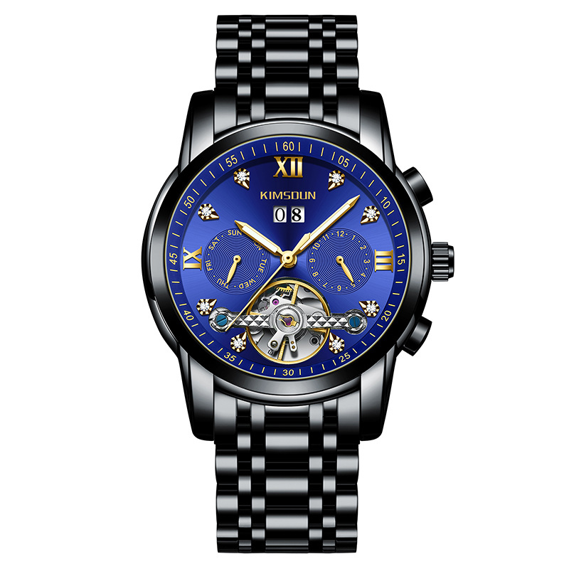 Carlophis Celestial Automatic Open-Heart Watch - Unisex & Calendar Dial