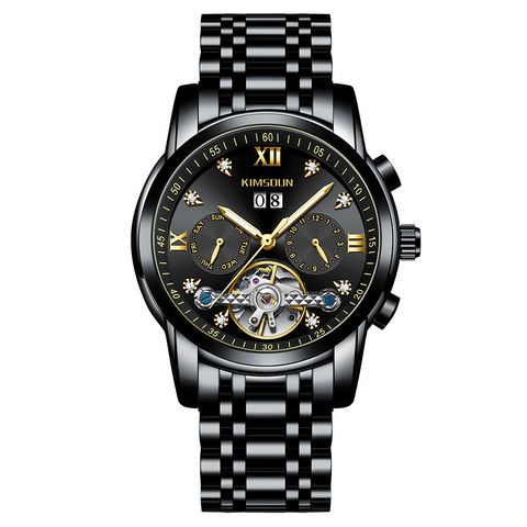 Carlophis Celestial Automatic Open-Heart Watch - Unisex & Calendar Dial
