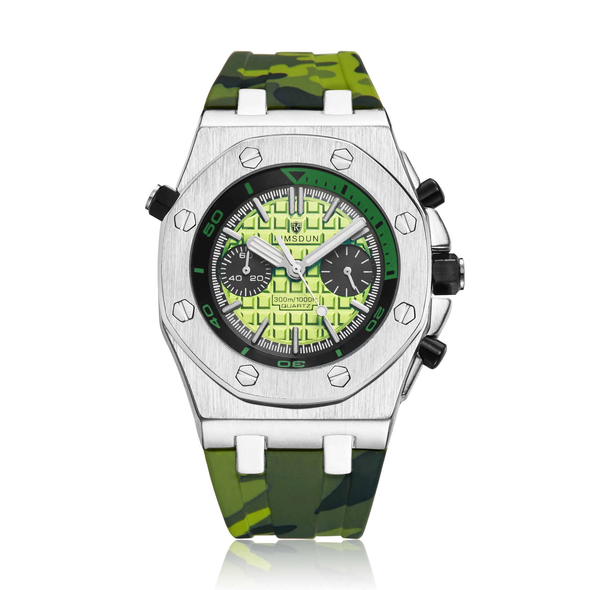 Carlophis K-1223B Chroma Men's Sport Watch - Bold Color & Camo Series