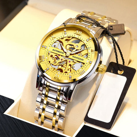 Carlophis K-1973A Navigator Automatic Watch - Unisex & 5-Link Bracelet